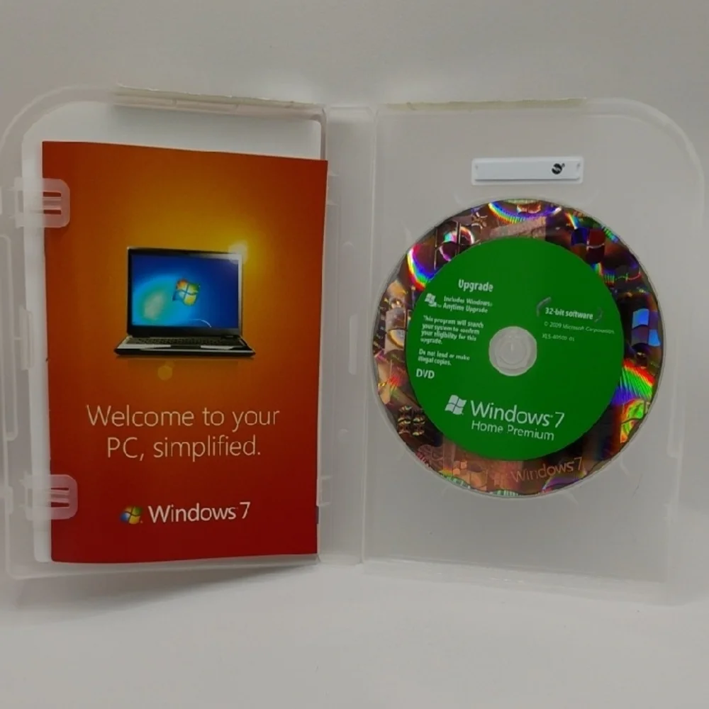 Microsoft Windows 7 Home Premium Upgrade Version 32 And 64 Bit Used